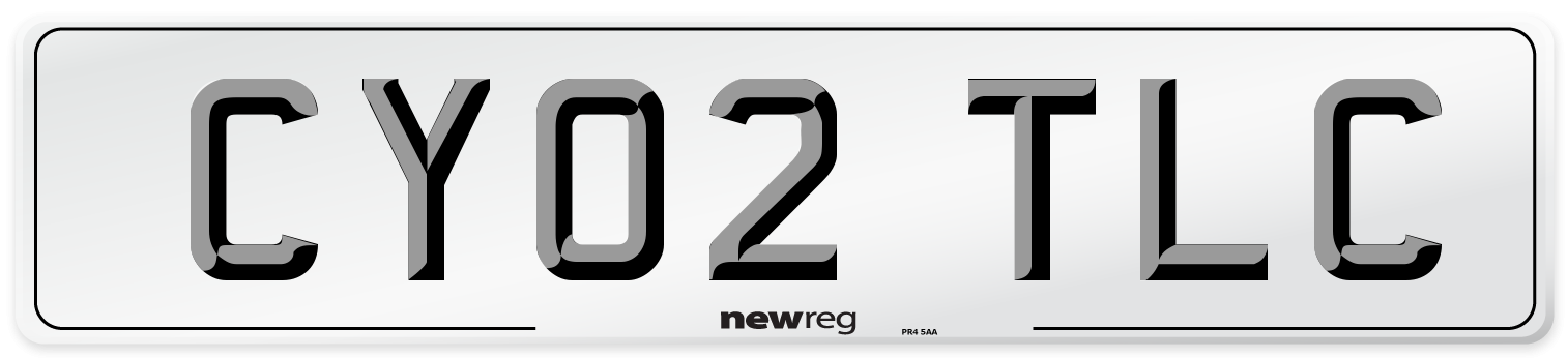 CY02 TLC Number Plate from New Reg